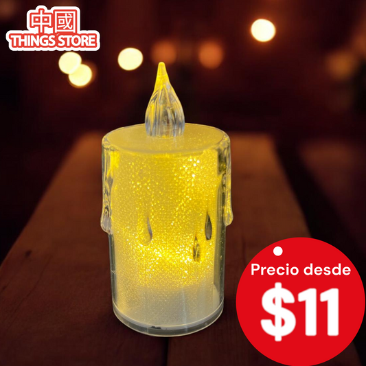 Vela transparente 10cm