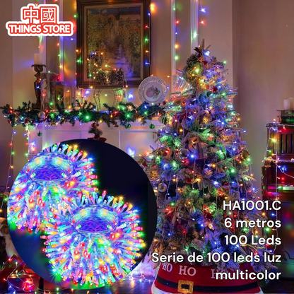 Serie multicolor 6m 100 luces