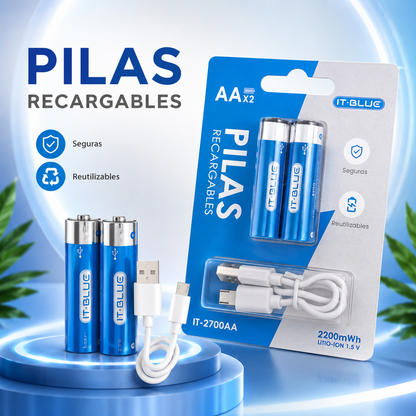 Pilas recargables AA ⚡️
