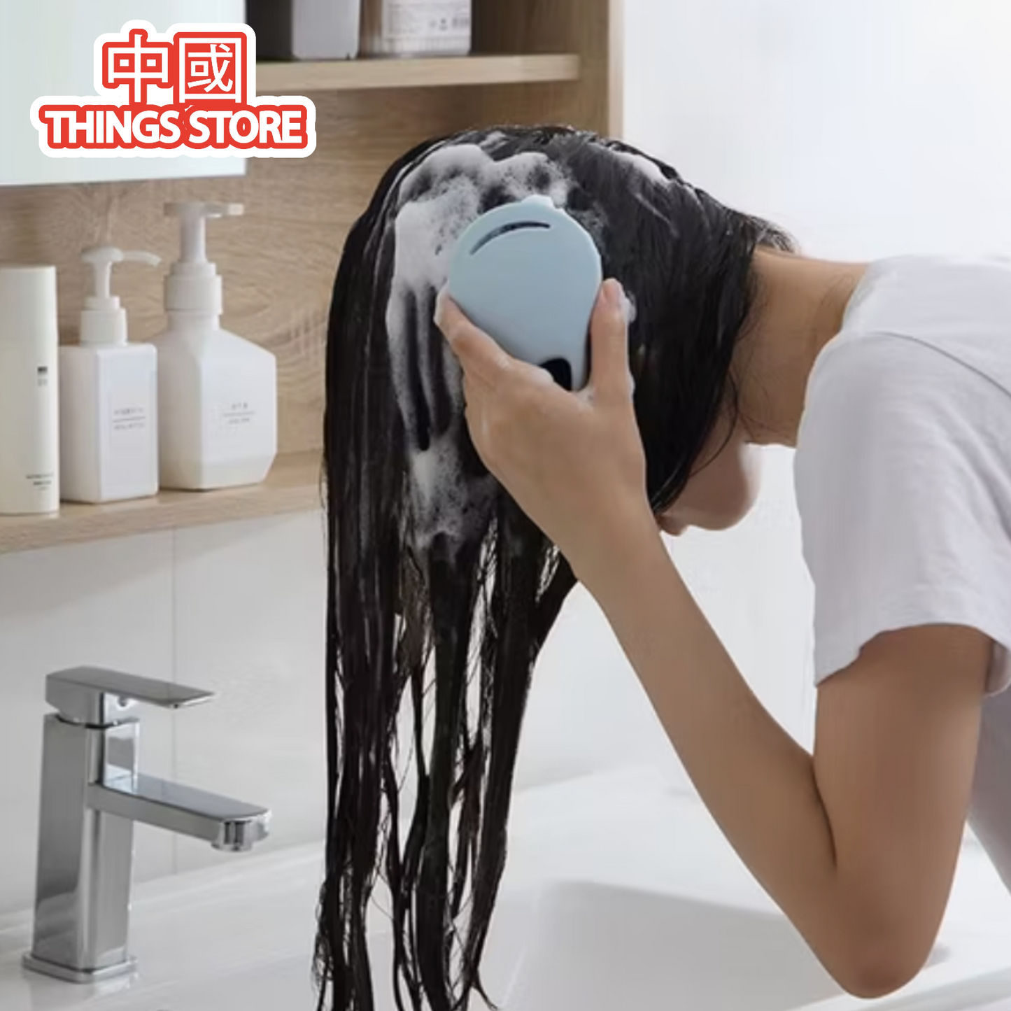 Cepillo de shampoo y masaje