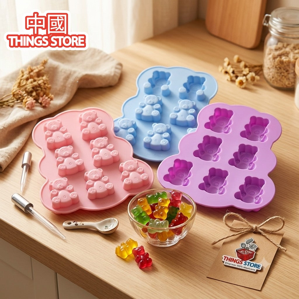 Molde de silicón de ositos 🧸